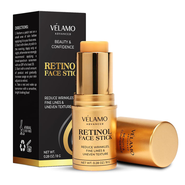 Retinol Face Stick, Reduce Fine Lines, Wrinkles and Uneven Texture in 4-6 Weeks, Retinol Cream for Face, Wrinkle Cream for Face, Anti Wrinkle Cream, Anti Aging Face Cream, 8 G/0.28 OZ